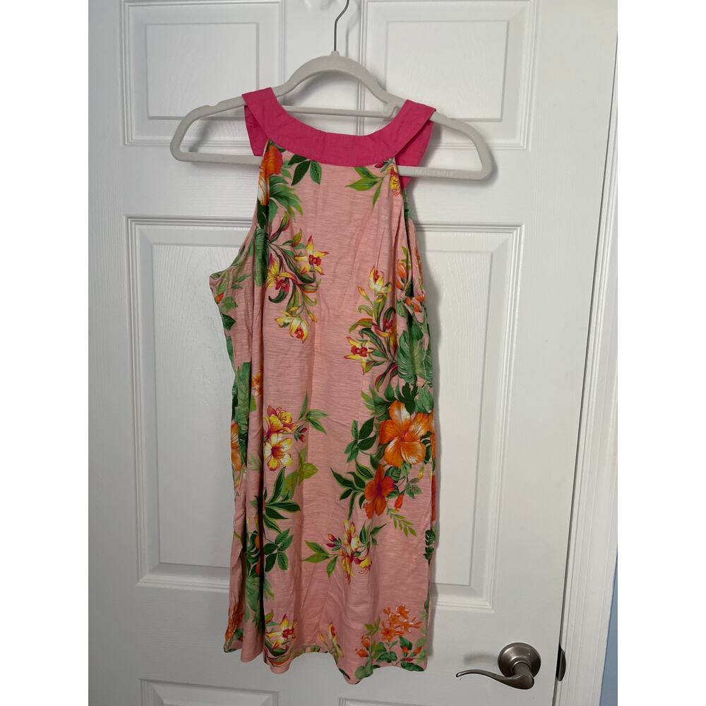Tommy Bahama Pink Tropical Floral Dress – Estimated Size Large - Picture 5 of 5